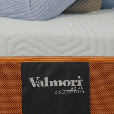 Close-up shot of the Valmori Home Collection logo